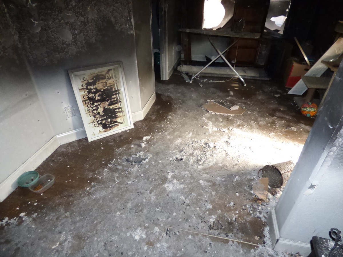 10733 Vista hallway damage